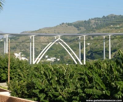 Viaducto de la Autovía A7 sobre la Vega de Almuñécar, Costa Tropical de Granada